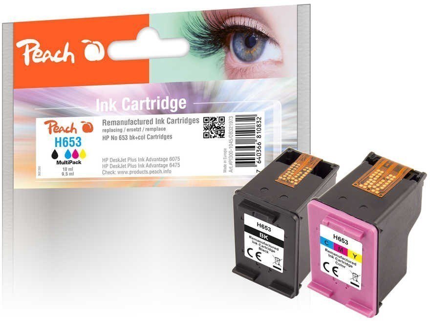 Tusz Peach Peach Peach PI300-1045 nabój z tuszem 2 szt. Zamiennik Czarny, Cyjan, Purpurowy, Żółty