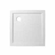 Brodziki prysznicowe - Brodzik do kabiny prysznicowej płaski Essential 80 x 80 x 5/3 Sensea - miniaturka - grafika 1