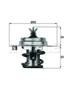 Termostaty - Termostat, płyn chłodzący Mahle TX 7 88D S - miniaturka - grafika 1