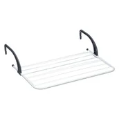 Suszarki na ubrania - 5five Simply Smart Suszarka na kaloryfer rozsuwana biało-czarna 164672 - miniaturka - grafika 1