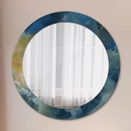 Lustra - Lustro dekoracyjne okrągłe Marmur onyx - miniaturka - grafika 1