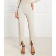 Spodnie damskie - Liviana Conti Spodnie dzianinowe | Regular Fit - miniaturka - grafika 1