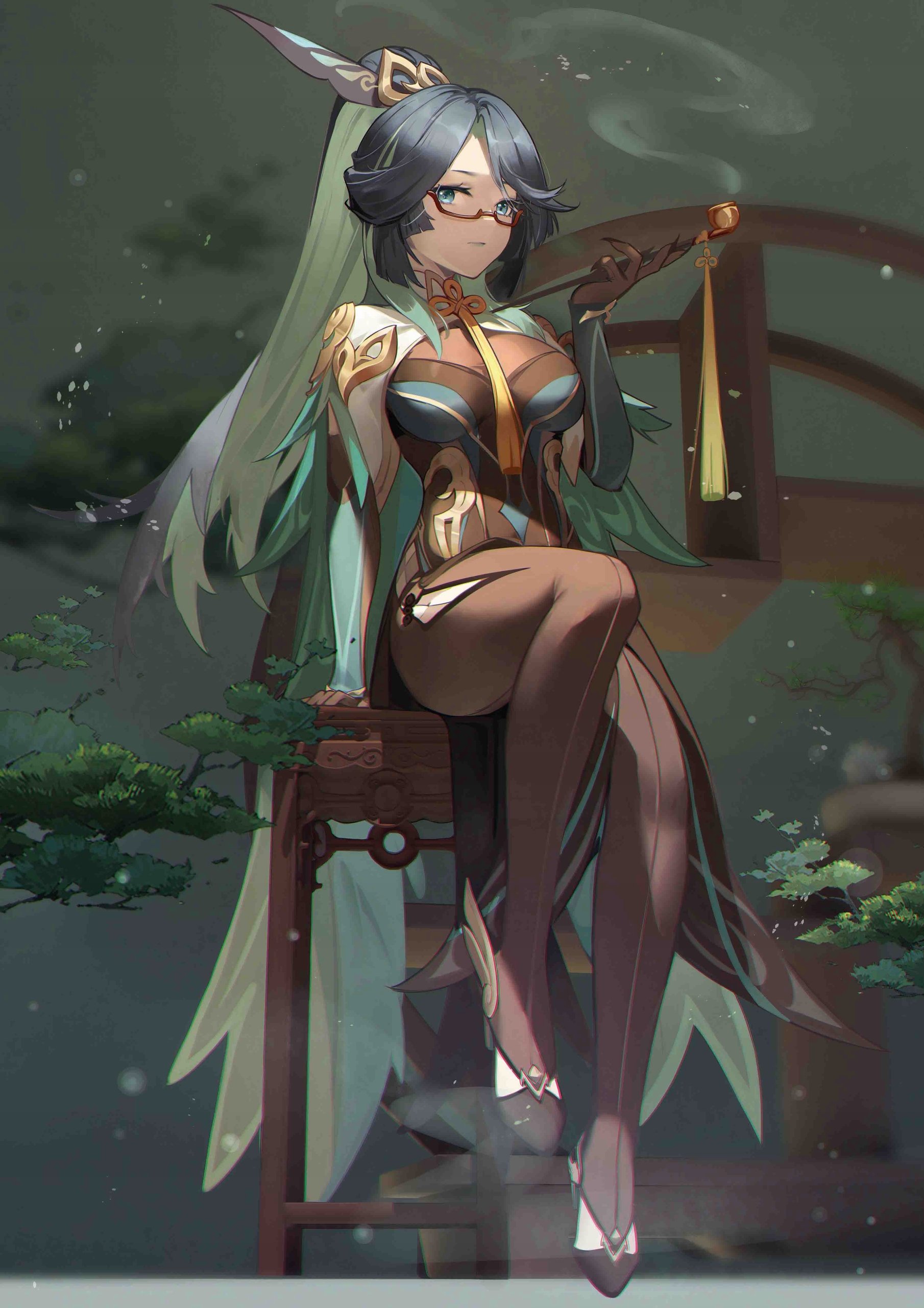 Plakat A3 Genshin Impact Anime Gra Xianyun Cloud Retainer