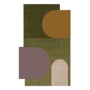 Dywany - Zielony wełniany dywan 240x150 cm Lozenge – Flair Rugs - miniaturka - grafika 1