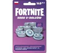 Startery i doładowania - Doładowanie Fortnite 5000 V-dolców Obecnie dostępne tylko w sklepach stacjonarnych RTV EURO AGD - miniaturka - grafika 1