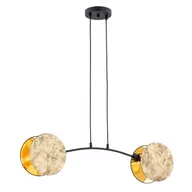 Lampy sufitowe - Motif lampa wisząca 2xE27 złota/czarna 1326/2 - miniaturka - grafika 1