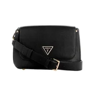 Torebki damskie - GUESS Meridian Flap damska torba na ramię, klapa na ramię, czarny, jeden rozmiar - miniaturka - grafika 1