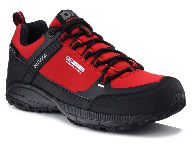 Buty męskie trekkingowe softshell impregnowane DK 1096 Predator czerwone-42