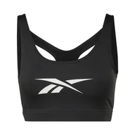 Biustonosze - Damski Stanik sportowy REEBOK WOR NEW BIG LOGO BRA HH8079 – Czarny - miniaturka - grafika 1