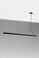 Lampy sufitowe - Thoro Nowatorska Lampa Wisząca PINNE 1450 CZARNA Minimalistyczny Design Lampa Sufitowa Natynkowa Żyrandol Moduł LED Zimna Barwa Światła Oświetlenie do Salonu Nad Stół Sypialni Biura Oprawa THORO TH.087 - miniaturka - grafika 1
