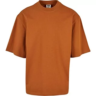 Koszulki męskie - Urban Classics Męska koszulka z długim rękawem organicznym, Terracotta, 4XL - grafika 1