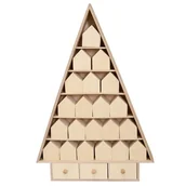 Ozdoby bożonarodzeniowe - Jodłowy kalendarz adwentowy 52 x 35 cm - miniaturka - grafika 1