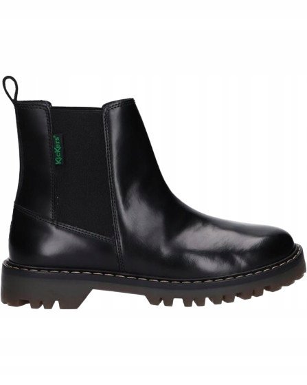 Kickers Czarne Botki Damskie Ze Skóry Naturalnej 38 J3A