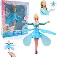 Lalki dla dziewczynek - LALKA WRÓŻKA MAGICZNA LATAJĄCA STEROWANA DŁONIĄ USB ELSA ELZA FROZEN - miniaturka - grafika 1