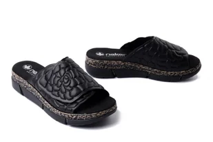 RIEKER V2351-00 black, klapki damskie - Rieker - Klapki i japonki damskie - miniaturka - grafika 1