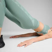 Legginsy - Legginsy treningowe damskie Puma LACE HW 7/8 zielone 52677830 - miniaturka - grafika 1