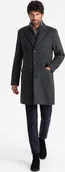 Kurtki męskie - Kurtka męska Ombre Rozpinany męski płaszcz z dodatkiem wełny grafitowy V2 OM-COWC-0121 XXL - miniaturka - grafika 1