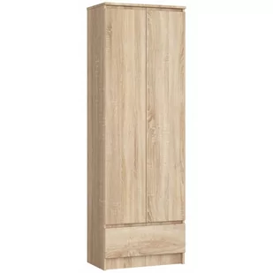 REGAŁ BIUROWY SZAFA R 60 cm CLP 1 SZUFLADA 2 DRZWI DĄB SONOMA - Regały biurowe - miniaturka - grafika 1