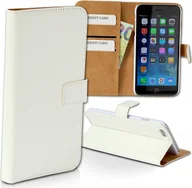 Etui i futerały do telefonów - Etui na telefon iPhone 6 6S białe Kieszenie na karty Bookstyle DrachenLeder OME102K - miniaturka - grafika 1