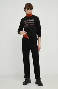 G-Star Raw bluza męska kolor czarny z nadrukiem - Bluzy męskie - miniaturka - grafika 1