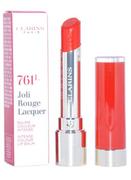 Balsamy do ust - Clarins Joli Rouge Lacquer Intense Colour Lip Balm 3g, Lakier (balsam) do ust 761L spicy chili - miniaturka - grafika 1