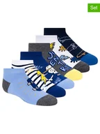 Skarpetki damskie - Skechers Skarpety (6 par) w kolorze granatowo-szaro-niebieskim - miniaturka - grafika 1