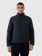 Kurtki i kamizelki sportowe męskie - 4F Kurtka puchowa z wypełnieniem syntetycznym męska - czarna XXL - miniaturka - grafika 1