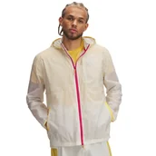 Kurtki męskie - Męska kurtka do biegania Under Armour UA Trail Run Jacket - beżowa - miniaturka - grafika 1