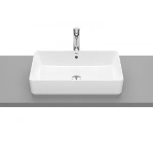 Roca A3270Y2S00 GAP Umywalka nablatowa prostok$475tna 60x37 cm bez otworu na bateri$476 z przelewem Supraglaze$477 - Umywalki - miniaturka - grafika 1
