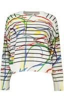 Portfele - BIAŁY SWETER DESIGUAL DAMSKI - miniaturka - grafika 1