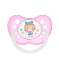 Smoczki uspokajające - CANPOL CANPOL BABIES Smoczek uspokajający kauczuk anatomiczny 0-6m różowy 23/259 - miniaturka - grafika 1