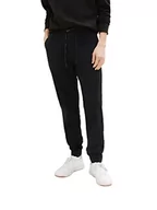 Spodnie męskie - TOM TAILOR Denim Męskie 1034989 Regular Jogger spodnie męskie, 2999 czarne, L, 2999 - Black, L - miniaturka - grafika 1