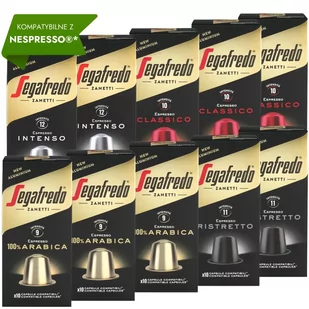100 kapsułek aluminiowych kompatybilnych z Nespresso® Segafredo różne smaki - Kawa w kapsułkach i saszetkach - miniaturka - grafika 1