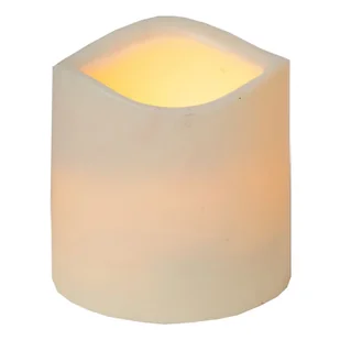 Świeca LED plastikowa PAUL beżowa 7,5cm IP44 - Świece - miniaturka - grafika 1