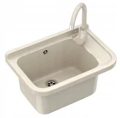 Zlewy i komory gospodarcze - Zlew Gospodarczy Komora Pralnicza Bateria Beżowa - miniaturka - grafika 1