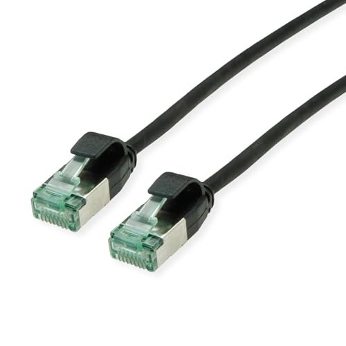 ROLINE RM U/FTP DataCenter Cat.6A kabel sieciowy Czarny 0,15 m