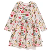 Sukienki - Sukienka bawełniana z zakładką Kolorowe róże 122 - miniaturka - grafika 1