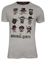 Koszulki męskie - Szary Bawełniany T-Shirt Męski -Brave Soul- Krótki Rękaw, w Czaszki, Milord, Oryginalni Panowie - miniaturka - grafika 1