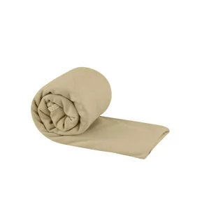 Ręcznik z mikrofibry szybkoschnący Sea To Summit Pocket Towel Desert Brown beżowy S - Ręczniki - miniaturka - grafika 1