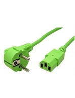 Kable komputerowe i do monitorów - Kabel zasilający do monitora IEC320-C13 zielony - miniaturka - grafika 1