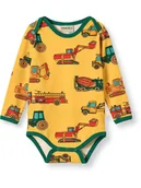 Body dla niemowląt - Småfolk Body w kolorze żółto-zielonym - miniaturka - grafika 1