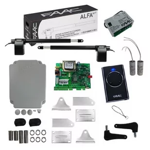 FAAC Zestaw ALFA 414 230V BASIC do bram o długości skrzydła do 3 m - Zestawy do bram - miniaturka - grafika 1