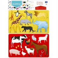 Przybory szkolne - Szablon Animals 225X130 2Szt Starpak - miniaturka - grafika 1
