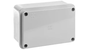 elettrocanali Puszka natynkowa gładka z pokrywą seria 410 IP56 120x80x50 szara EC410C4R EC410C4R - Puszki elektryczne i akcesoria - miniaturka - grafika 1