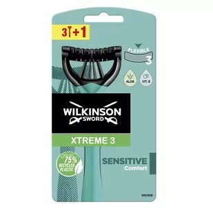 Wilkinson Sword Xtreme 3 Sensitive maszynki jednorazowe Aloe Vera 3 + 1 Ks - Maszynki do golenia i wkłady - miniaturka - grafika 1