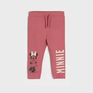 Spodnie i spodenki dla dziewczynek - Sinsay - Spodnie dresowe Myszka Minnie - Bordowy - miniaturka - grafika 1