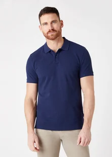 MĘSKIE POLO WRANGLER SS POLO NAVY W7MJK4114 112131940 - Wrangler - Koszulki męskie - miniaturka - grafika 1