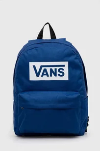 Vans plecak męski kolor niebieski duży z nadrukiem - Plecaki - miniaturka - grafika 1