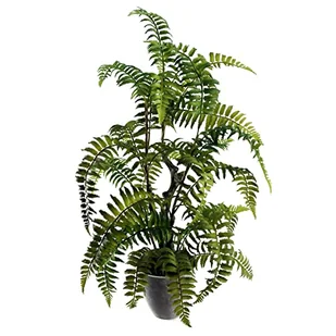 Leaf Sztuczny realistyczny naturalny wygląd paproci mech w doniczce - Sztuczne kwiaty - miniaturka - grafika 1