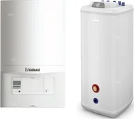 Piece i kotły grzewcze - Vaillant Piec gazowy Pakiet VC ecoTEC pro 186 + Vulcan 140 l stojący + czujnik temp. c.w.u. - miniaturka - grafika 1